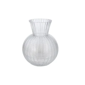 Vase Romimex Transparent Glass Stripes 16 x 20 x 16 cm by Romimex, Vases - Ref: D1619441, Price: 15,50 €, Discount: %