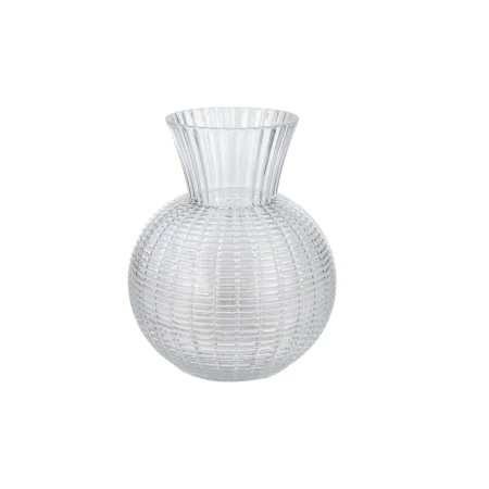 Vase Romimex Transparent Glass Stripes 16 x 20 x 16 cm by Romimex, Vases - Ref: D1619441, Price: 15,81 €, Discount: %