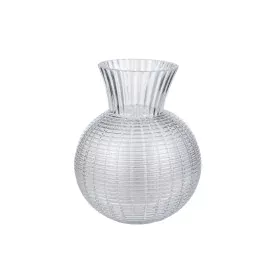 Vase Romimex Transparent Glass Stripes 21 x 25 x 21 cm by Romimex, Vases - Ref: D1619442, Price: 19,69 €, Discount: %