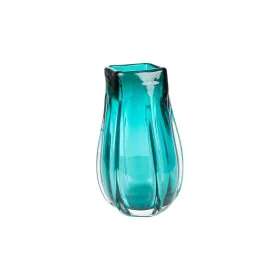 Blumenvase Romimex türkis Glas 18 x 31 x 18 cm von Romimex, Vasen - Ref: D1619478, Preis: 54,09 €, Rabatt: %