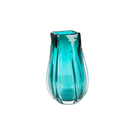 Vase Romimex Turquoise Glass 18 x 31 x 18 cm by Romimex, Vases - Ref: D1619478, Price: 54,09 €, Discount: %