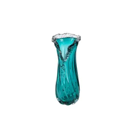 Florero Romimex Turquesa Vidrio 10 x 33 x 10 cm de Romimex, Jarrones - Ref: D1619483, Precio: 61,07 €, Descuento: %