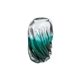 Vase Romimex Transparent Turquoise Glass 16 x 25 x 6 cm by Romimex, Vases - Ref: D1619494, Price: 81,37 €, Discount: %