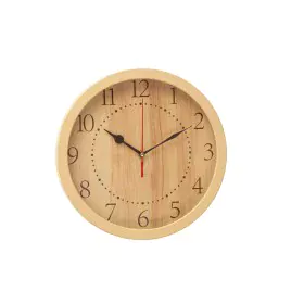 Wall Clock Romimex Beige Plastic 30 x 30 x 2 cm by Romimex, Wall Clocks - Ref: D1619533, Price: 13,84 €, Discount: %