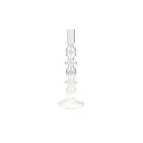 Candleholder Romimex Transparent Glass 9 x 27 x 9 cm by Romimex, Candelabras and candle holders - Ref: D1619540, Price: 12,84...