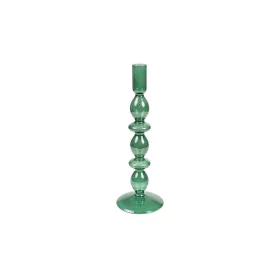 Bougeoir Romimex Vert verre 9 x 27 x 9 cm de Romimex, Bougeoirs et chandeliers - Réf : D1619543, Prix : 12,84 €, Remise : %