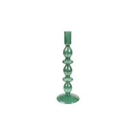 Candleholder Romimex Green Glass 9 x 27 x 9 cm by Romimex, Candelabras and candle holders - Ref: D1619543, Price: 13,09 €, Di...