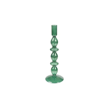 Candleholder Romimex Green Glass 9 x 27 x 9 cm by Romimex, Candelabras and candle holders - Ref: D1619543, Price: 12,84 €, Di...