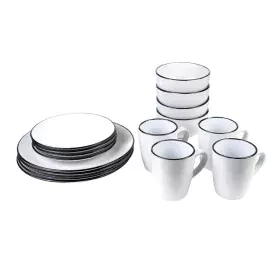 Lot de tasses avec soucoupes Romimex Blanc Céramique (16 Pièces) de Romimex, Tasses - Réf : D1619555, Prix : 39,95 €, Remise : %