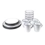 Set of Mugs with Saucers Romimex White Ceramic (16 Pieces) by Romimex, Cups - Ref: D1619555, Price: 39,95 €, Discount: %