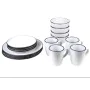 Set of Mugs with Saucers Romimex White Ceramic (16 Pieces) by Romimex, Cups - Ref: D1619555, Price: 39,95 €, Discount: %