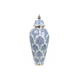 Tibor Romimex Azul Blanco Porcelana 18 x 46 x 18 cm de Romimex, Jarrones - Ref: D1619560, Precio: 73,71 €, Descuento: %