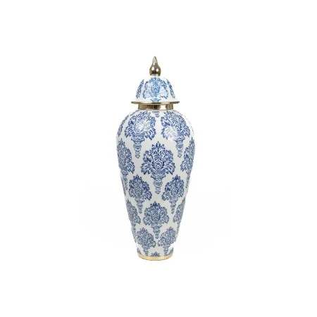 Tibor Romimex Azul Blanco Porcelana 18 x 46 x 18 cm de Romimex, Jarrones - Ref: D1619560, Precio: 80,36 €, Descuento: %