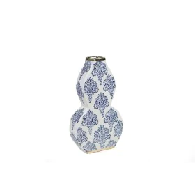 Blumenvase Romimex Blau Weiß Blau/Weiß Porzellan 17 x 30 x 7 cm von Romimex, Vasen - Ref: D1619562, Preis: 63,73 €, Rabatt: %