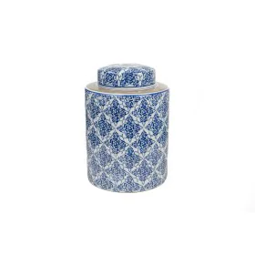 Bote Romimex Azul Blanco Porcelana 20 x 28 x 20 cm de Romimex, Adornos - Ref: D1619570, Precio: 43,56 €, Descuento: %