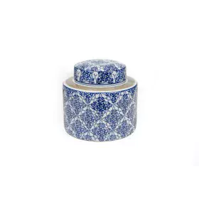 Bote Romimex Azul Blanco Porcelana 20 x 16 x 20 cm de Romimex, Adornos - Ref: D1619571, Precio: 34,92 €, Descuento: %