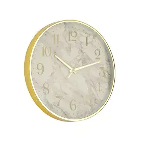 Wall Clock Romimex Silver PVC 45 x 45 x 3 cm by Romimex, Wall Clocks - Ref: D1619609, Price: 22,00 €, Discount: %