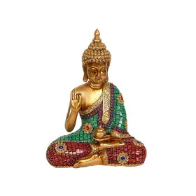 Decorative Figure Romimex Golden Resin Buddha 22 x 29 x 10 cm by Romimex, Collectables - Ref: D1619648, Price: 38,99 €, Disco...