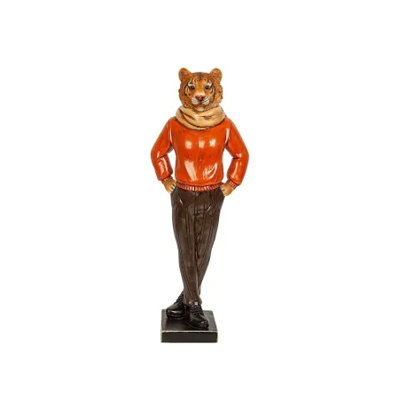 Decorative Figure Romimex Red Resin Tiger 14 x 37 x 10 cm by Romimex, Collectables - Ref: D1619663, Price: 31,52 €, Discount: %