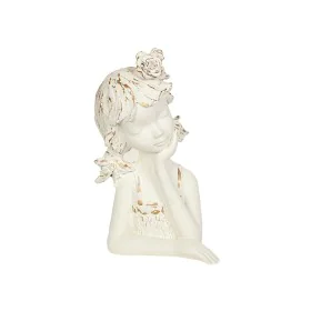 Bust Romimex White Resin Girl 17 x 29 x 16 cm by Romimex, Sculptures - Ref: D1619668, Price: 35,22 €, Discount: %