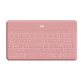 Clavier Logitech AZERTY Français Rose de Logitech, Claviers - Réf : S7196320, Prix : 95,07 €, Remise : %