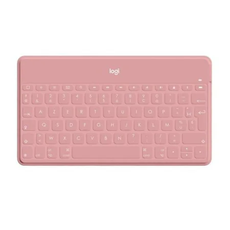 Clavier Logitech AZERTY Français Rose de Logitech, Claviers - Réf : S7196320, Prix : 99,87 €, Remise : %