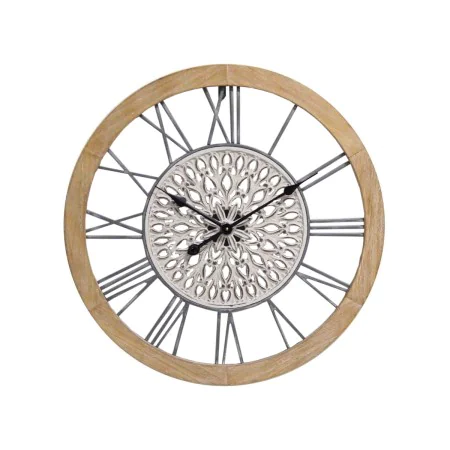 Reloj de Pared Romimex Negro Beige Madera Metal 50 x 50 x 5 cm de Romimex, Relojes de pared - Ref: D1619676, Precio: 84,68 €,...