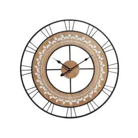 Horloge Murale Romimex Noir Bois Métal 50 x 50 x 5 cm de Romimex, Pendules murales - Réf : D1619678, Prix : 103,50 €, Remise : %