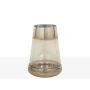 Vase Romimex Transparent Golden Glass 17 x 32 x 17 cm 17 x 27 x 17 cm by Romimex, Vases - Ref: D1619697, Price: 45,17 €, Disc...