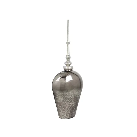 Bouteille Romimex Gris Argenté verre Aluminium 23 x 69 x 13 cm Avec couvercle de Romimex, Objets de décoration - Réf : D16197...