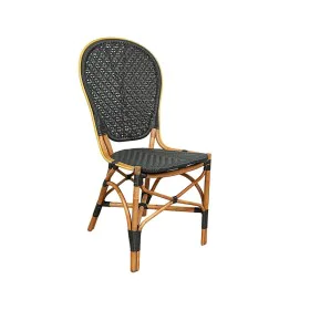 Chaise Romimex Noir Naturel Bambou Rotin 52 x 103 x 57 cm de Romimex, Chaises - Réf : D1619743, Prix : 158,52 €, Remise : %