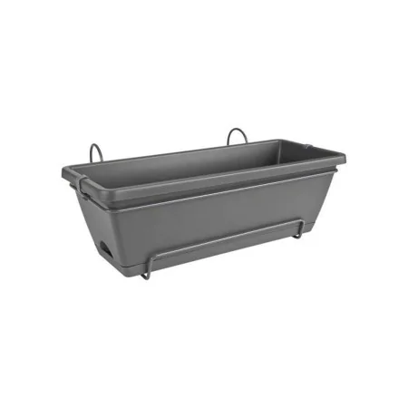 Pot Elho 50 cm Anthracite polypropylène Plastique Rectangulaire de Elho, Pots de fleurs - Réf : S7196639, Prix : 32,80 €, Rem...