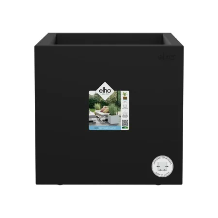 Plant pot Elho Black Ø 29 cm Plastic Squared Modern by Elho, Flower Pots - Ref: S7196656, Price: 53,03 €, Discount: %