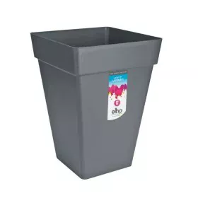 Pot Elho Anthracite polypropylène Plastique Carré Moderne 37 cm de Elho, Pots de fleurs - Réf : S7196678, Prix : 50,41 €, Rem...