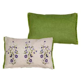 Cushion Romimex Green Beige Reversible 30 x 45 x 12 cm Embroidery by Romimex, Cushions - Ref: D1619791, Price: 20,04 €, Disco...