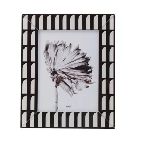 Photo frame Romimex White Black Glass 15 x 20 x 1 cm by Romimex, Table and wall frames - Ref: D1619802, Price: 16,29 €, Disco...