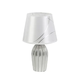 Desk lamp Romimex Silver Ceramic 9 x 33 x 9 cm by Romimex, Bedside and Table Lamps - Ref: D1619833, Price: 19,51 €, Discount: %