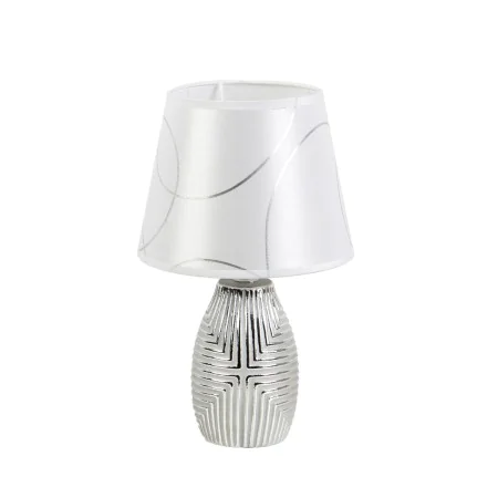 Desk lamp Romimex Silver Ceramic 9 x 33 x 9 cm by Romimex, Bedside and Table Lamps - Ref: D1619834, Price: 19,19 €, Discount: %