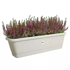 Plant pot Elho White 20 x 65 x 17 cm Grey Plastic Squared by Elho, Flower Pots - Ref: S7196853, Price: 46,00 €, Discount: %