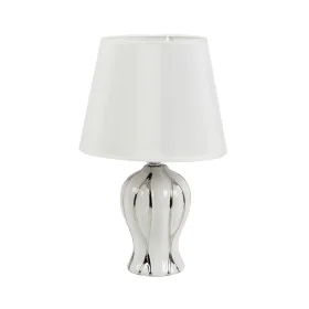 Lampe de bureau Romimex Blanc Argenté Céramique 10 x 32 x 10 cm de Romimex, Lampes de chevet - Réf : D1619836, Prix : 17,70 €...