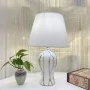 Desk lamp Romimex White Silver Ceramic 10 x 32 x 10 cm by Romimex, Bedside and Table Lamps - Ref: D1619836, Price: 18,90 €, D...