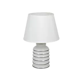 Desk lamp Romimex White Silver Ceramic 11 x 34 x 11 cm by Romimex, Bedside and Table Lamps - Ref: D1619837, Price: 17,80 €, D...