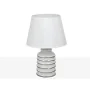 Lampada da tavolo Romimex Bianco Argentato Ceramica 11 x 34 x 11 cm di Romimex, Lampade da tavolo e abat-jour - Rif: D1619837...