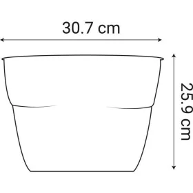 Blumentopf EDA 77,3 x 30,7 x 25,9 cm Anthrazit Dunkelgrau Kunststoff Oval Moderne von EDA, Töpfe - Ref: S7196903, Preis: 34,2...