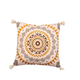 Cushion Romimex Multicolour Tassels 45 x 45 x 10 cm by Romimex, Cushions - Ref: D1619852, Price: 34,85 €, Discount: %