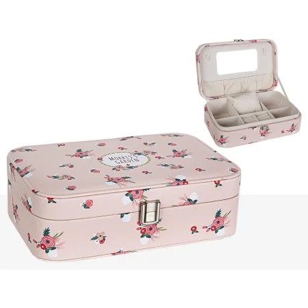 Boîte à bijoux Romimex Rose PVC 22 x 7 x 15 cm Fleurs de Romimex, Boîtes - Réf : D1619857, Prix : 22,20 €, Remise : %