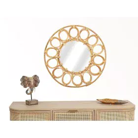 Wall mirror Romimex Natural Rattan 50 x 50 x 4 cm by Romimex, Wall-Mounted Mirrors - Ref: D1619862, Price: 37,63 €, Discount: %