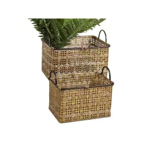 Set de basket Romimex Marron Noir Métal 2 Pièces de Romimex, Boîtes de rangement ouvertes - Réf : D1619878, Prix : 105,77 €, ...