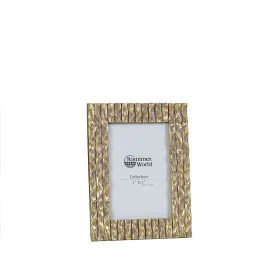 Moldura de Fotos Romimex Dourado Resina 15 x 20 x 2 cm de Romimex, Molduras de parede e mesa - Ref: D1619932, Preço: 13,50 €,...