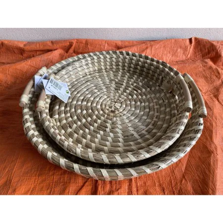 Juego de Bandejas Romimex Beige Fibra natural 2 Piezas de Romimex, Platos y fuentes - Ref: D1619948, Precio: 70,56 €, Descuen...